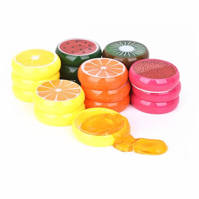 4Pcs Fruit Slime Toy