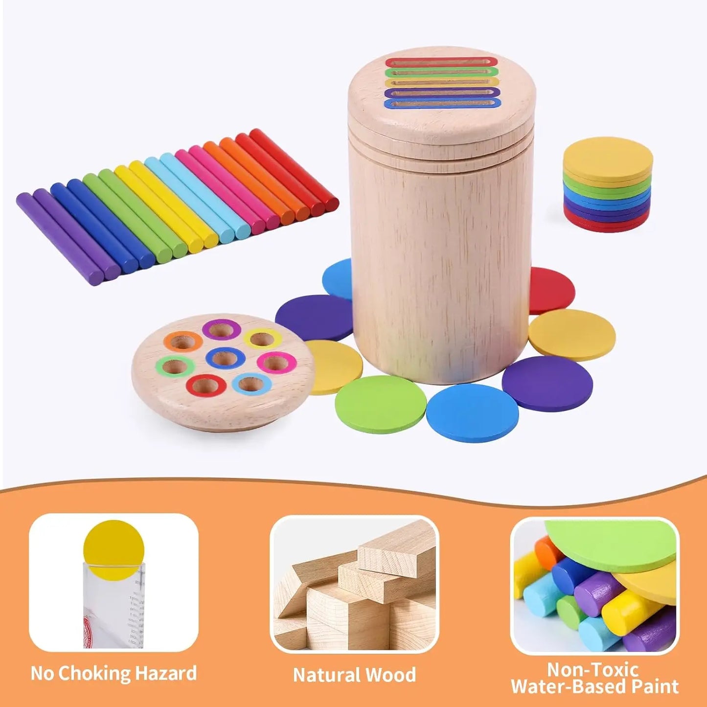 Montessori Wooden Matching Toys