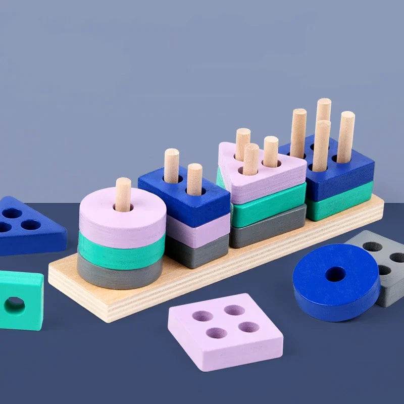 Building Blocks Wooden Montessori Toy