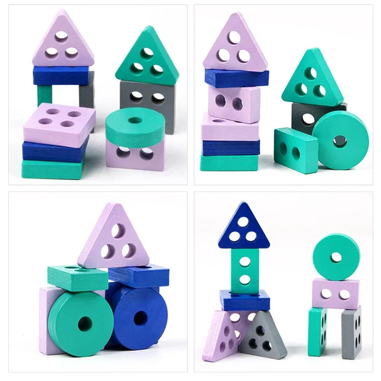 Building Blocks Wooden Montessori Toy