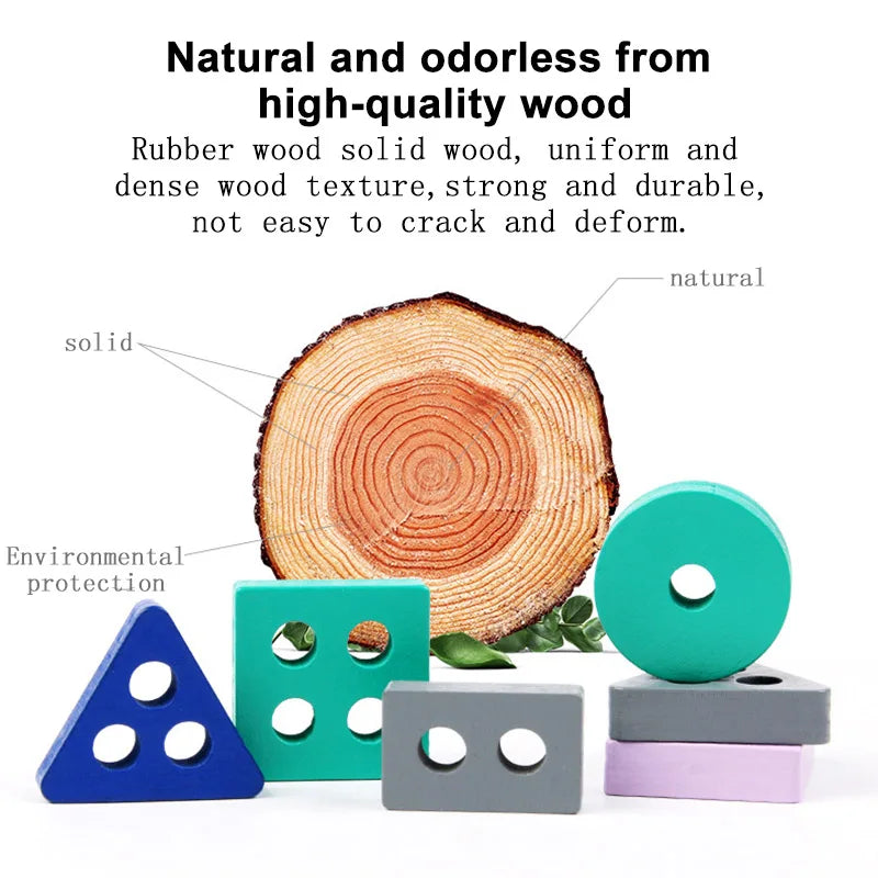 Building Blocks Wooden Montessori Toy