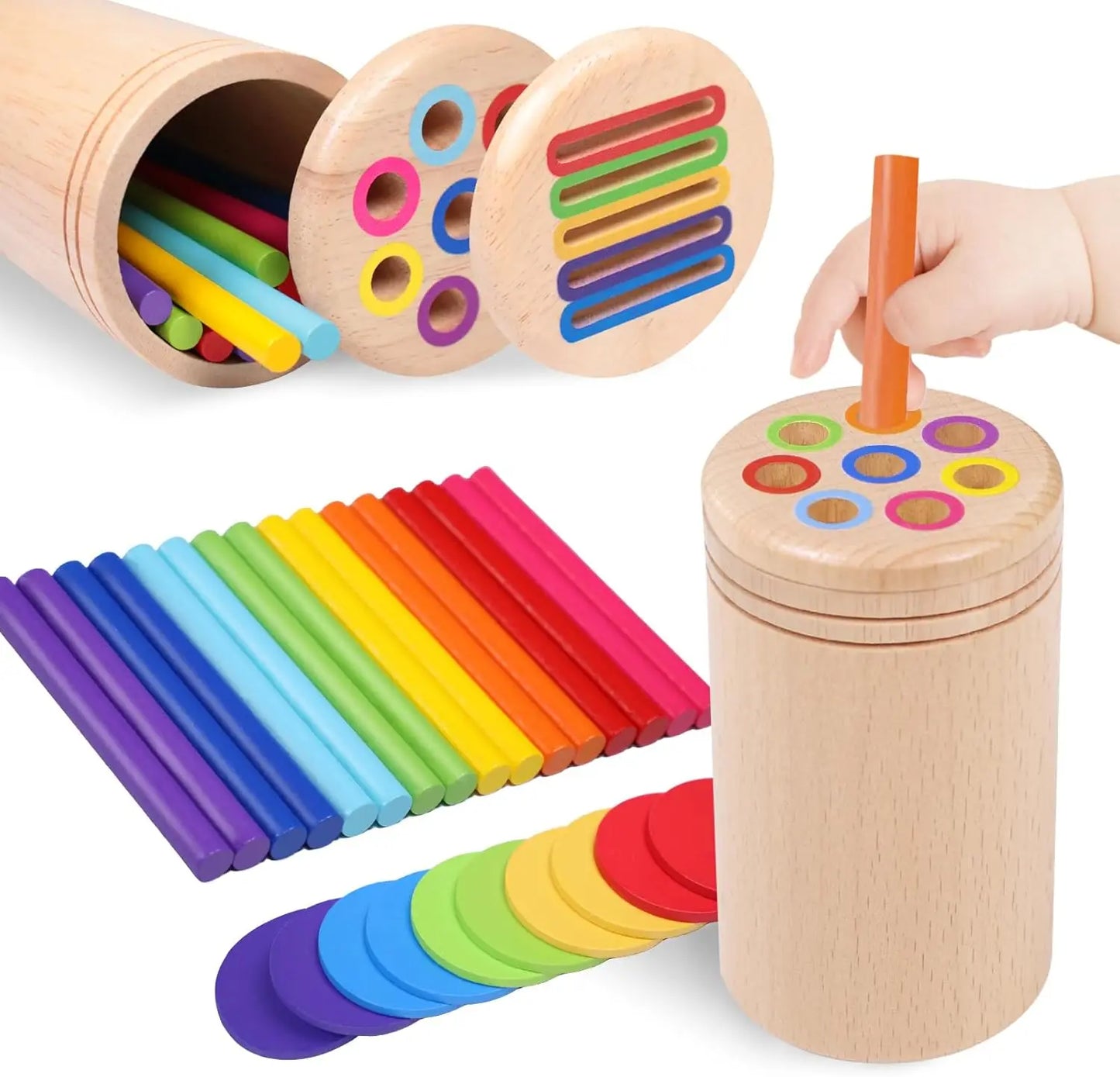 Montessori Wooden Matching Toys