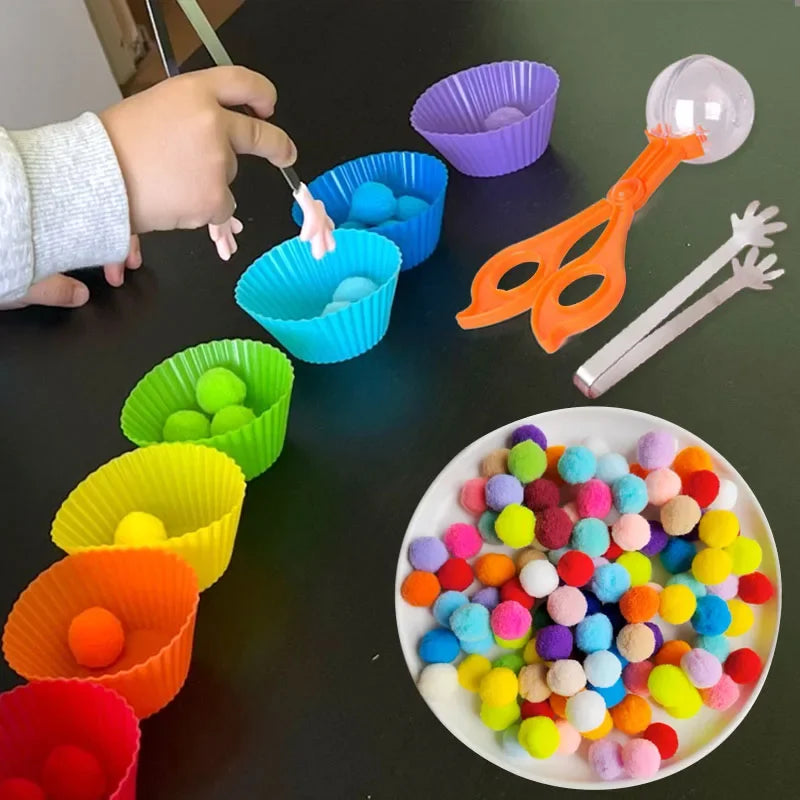 Fine Motor Skill Matching Game Learning Counting Toy